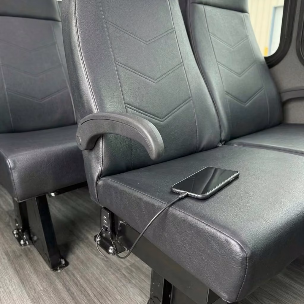 riviera beach 15 passenger minibus usb charging