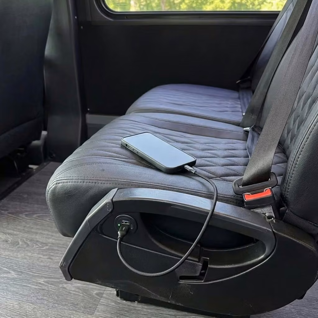 riviera beach 20 passenger minibus usb charging