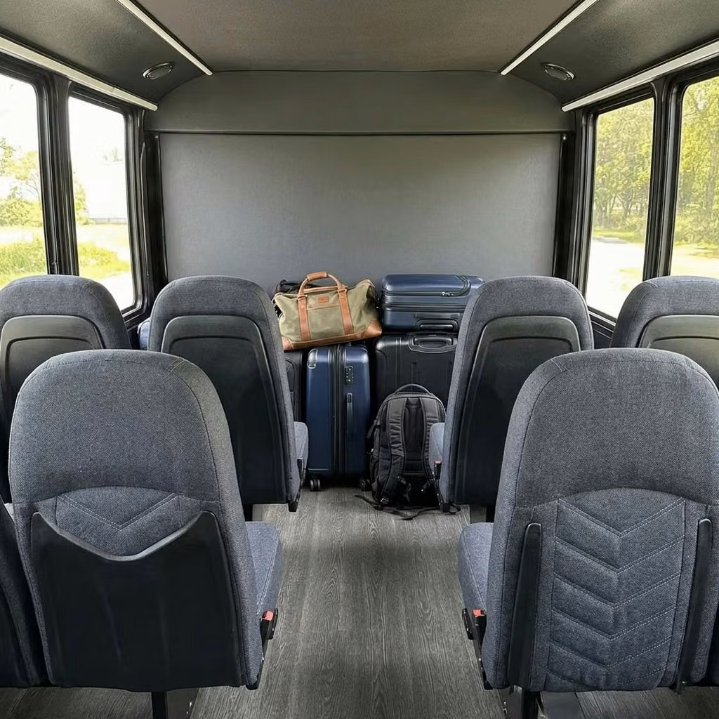 riviera beach 25 passenger minibus luggage area