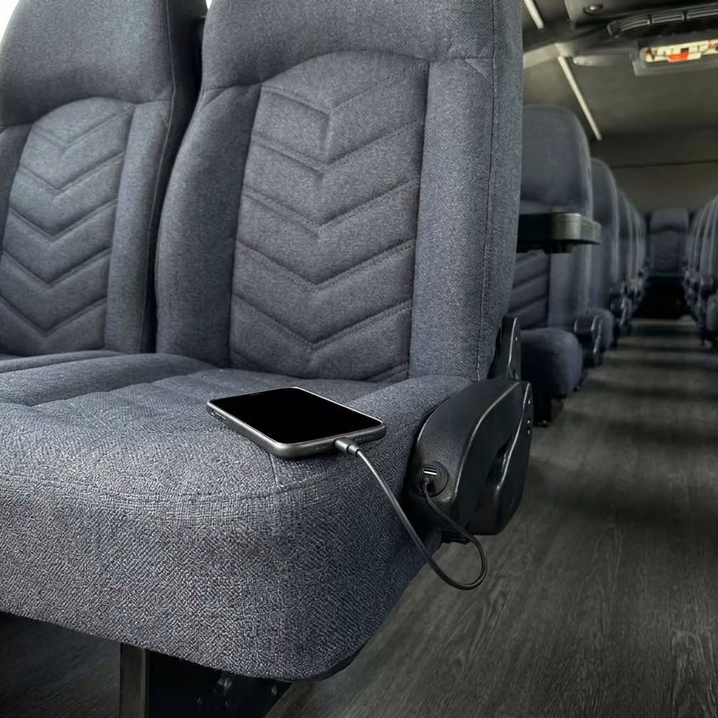 riviera beach 25 passenger minibus usb charging
