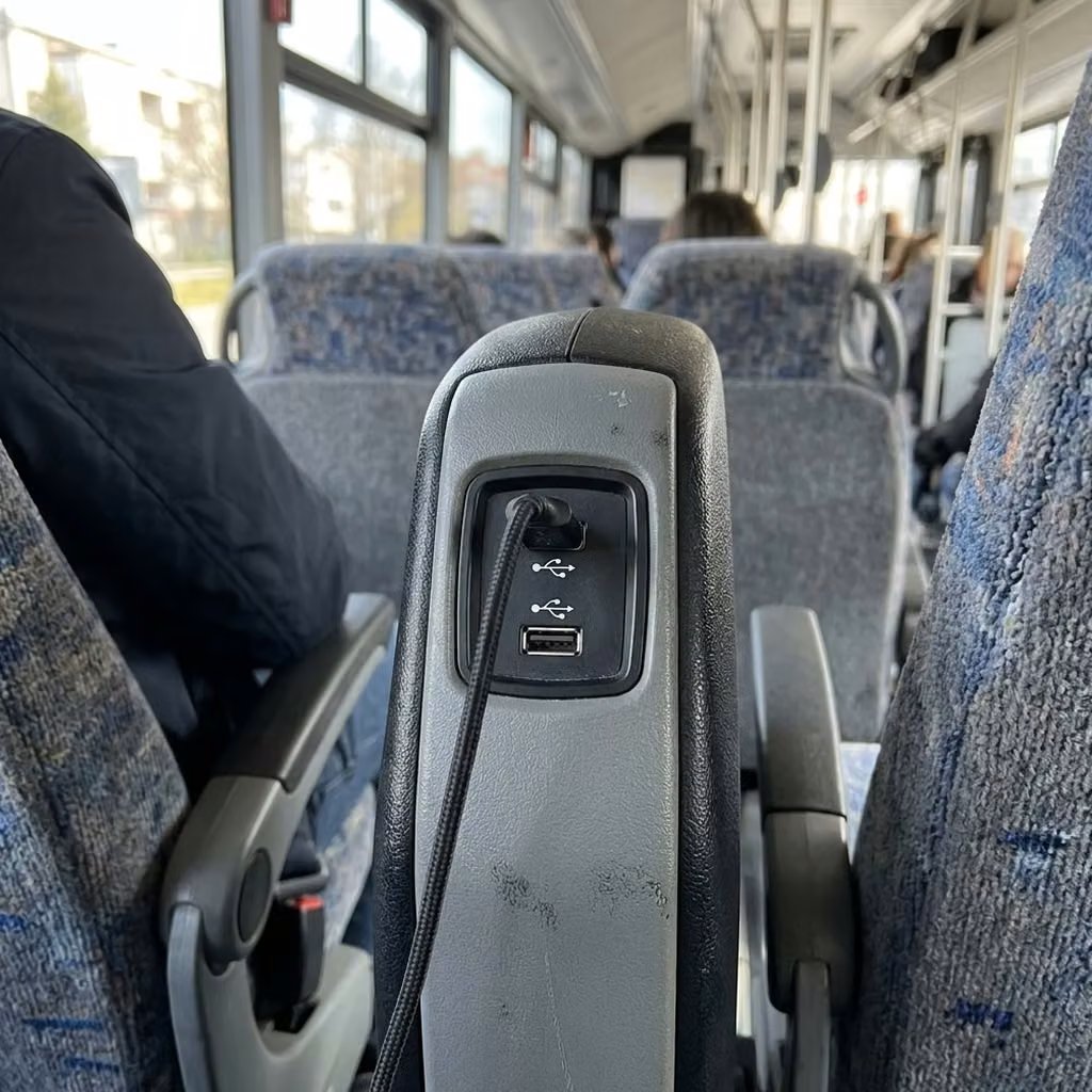 riviera beach 35 passenger minibus usb charging