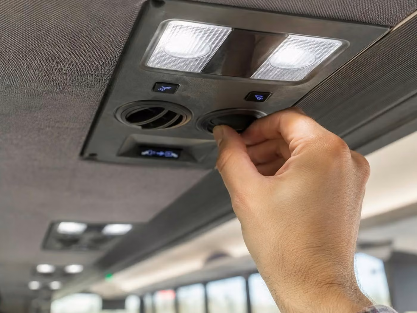 riviera beach 56 passenger charter bus air conditioning