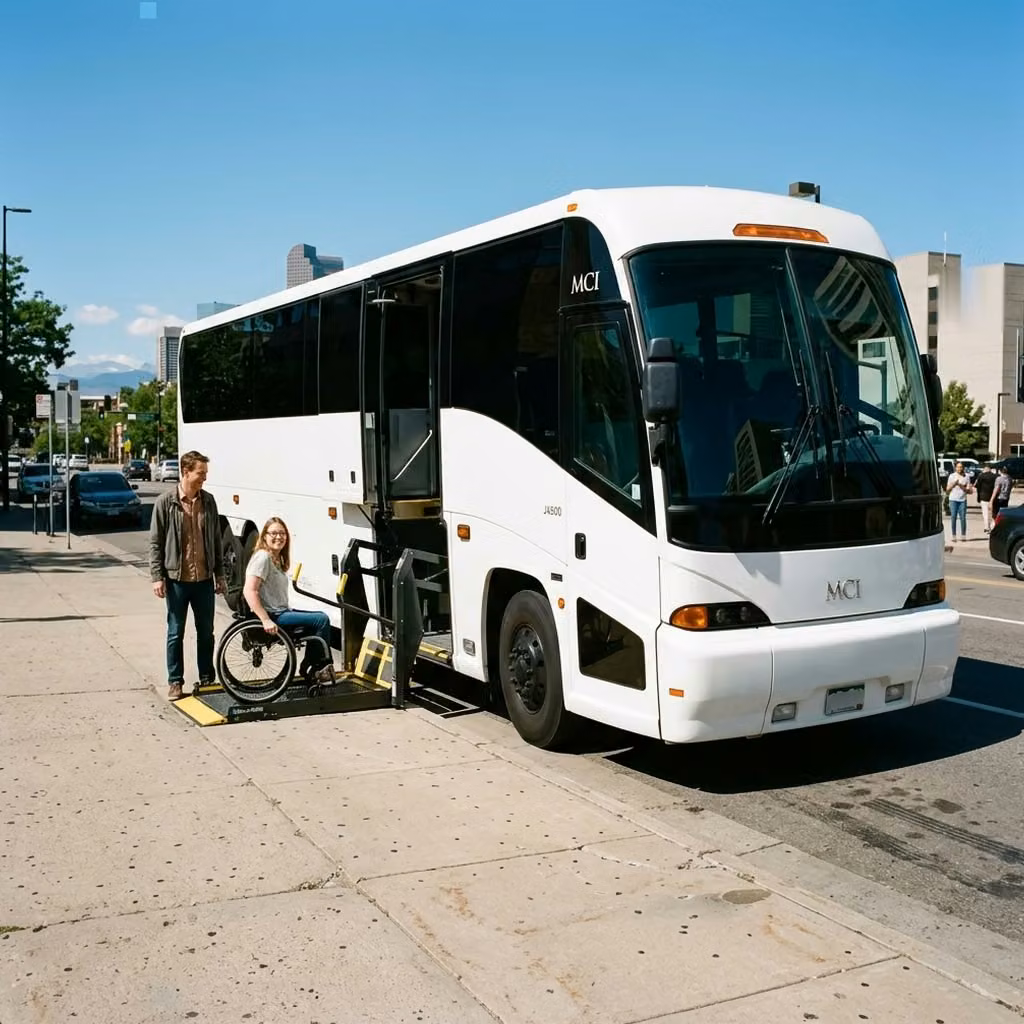 riviera beach 56 passenger charter bus wheelchair lift
