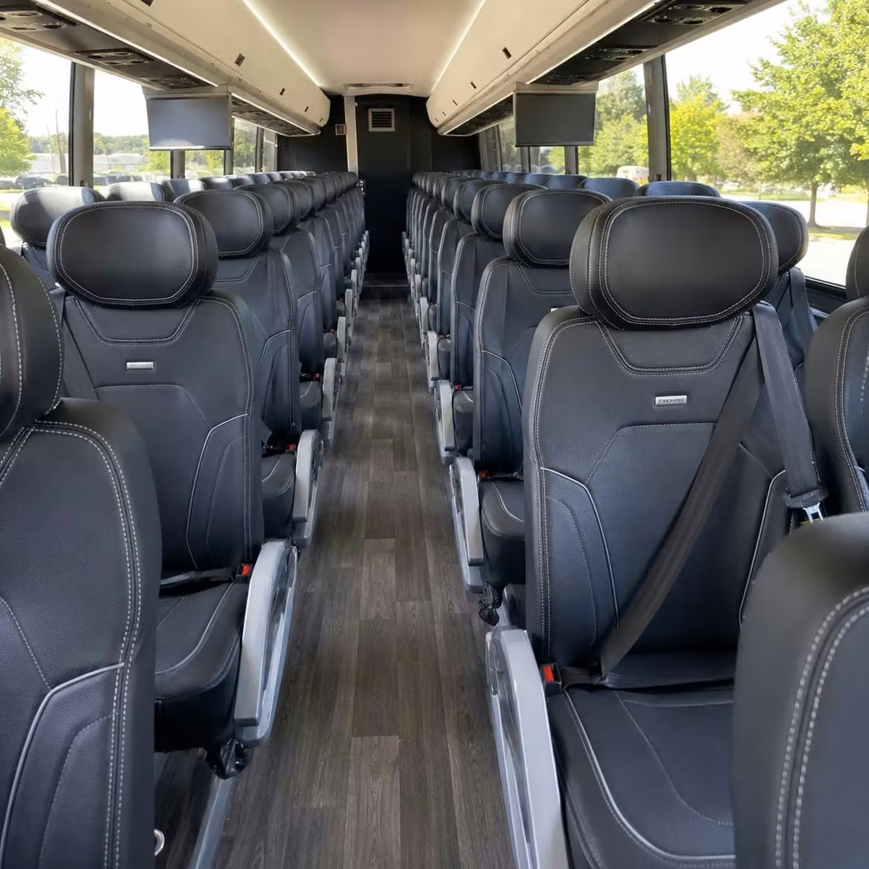 riviera beach charter bus interior 3