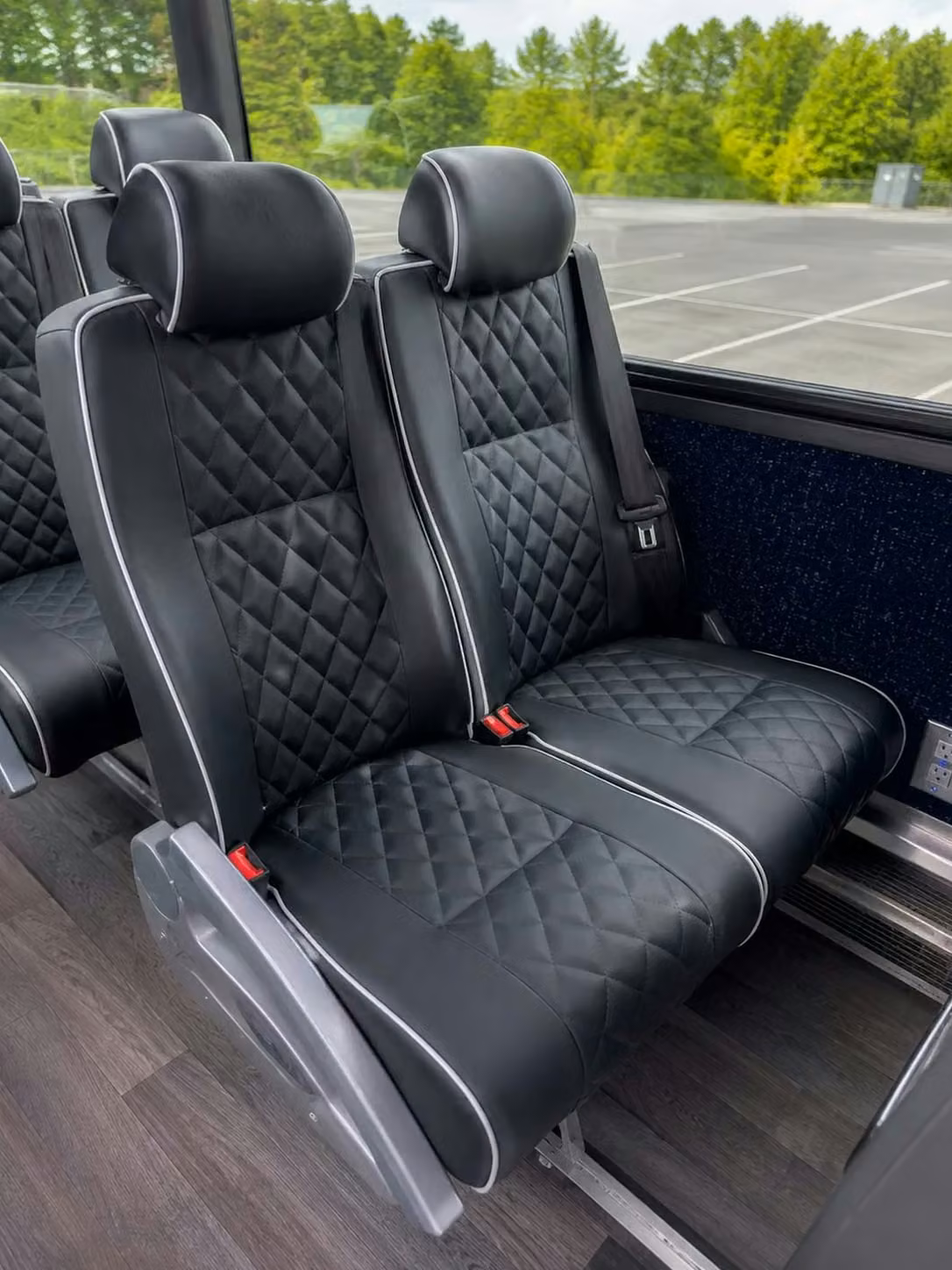 riviera beach charter bus reclining seats