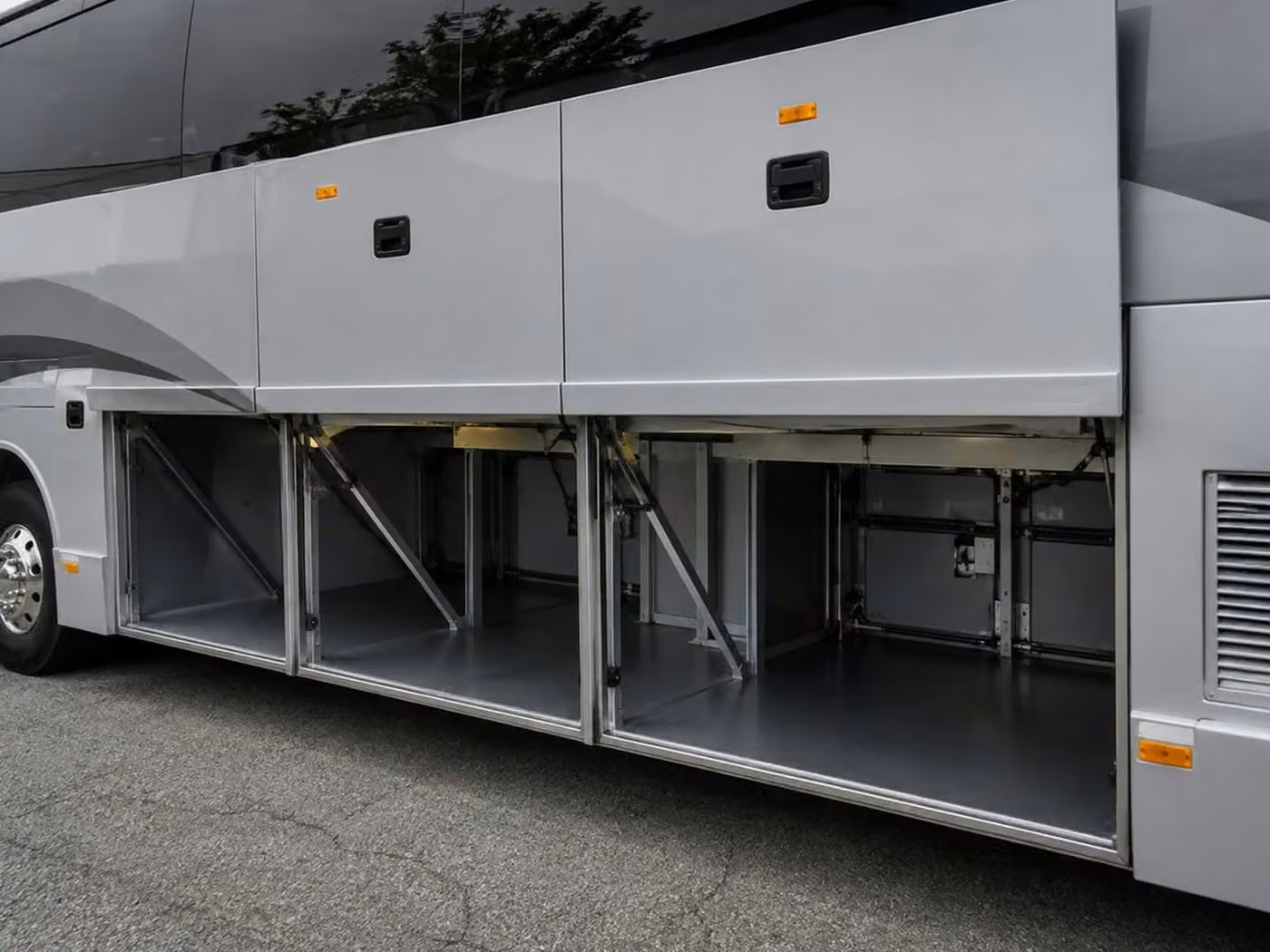 riviera beach charter bus under bus storage