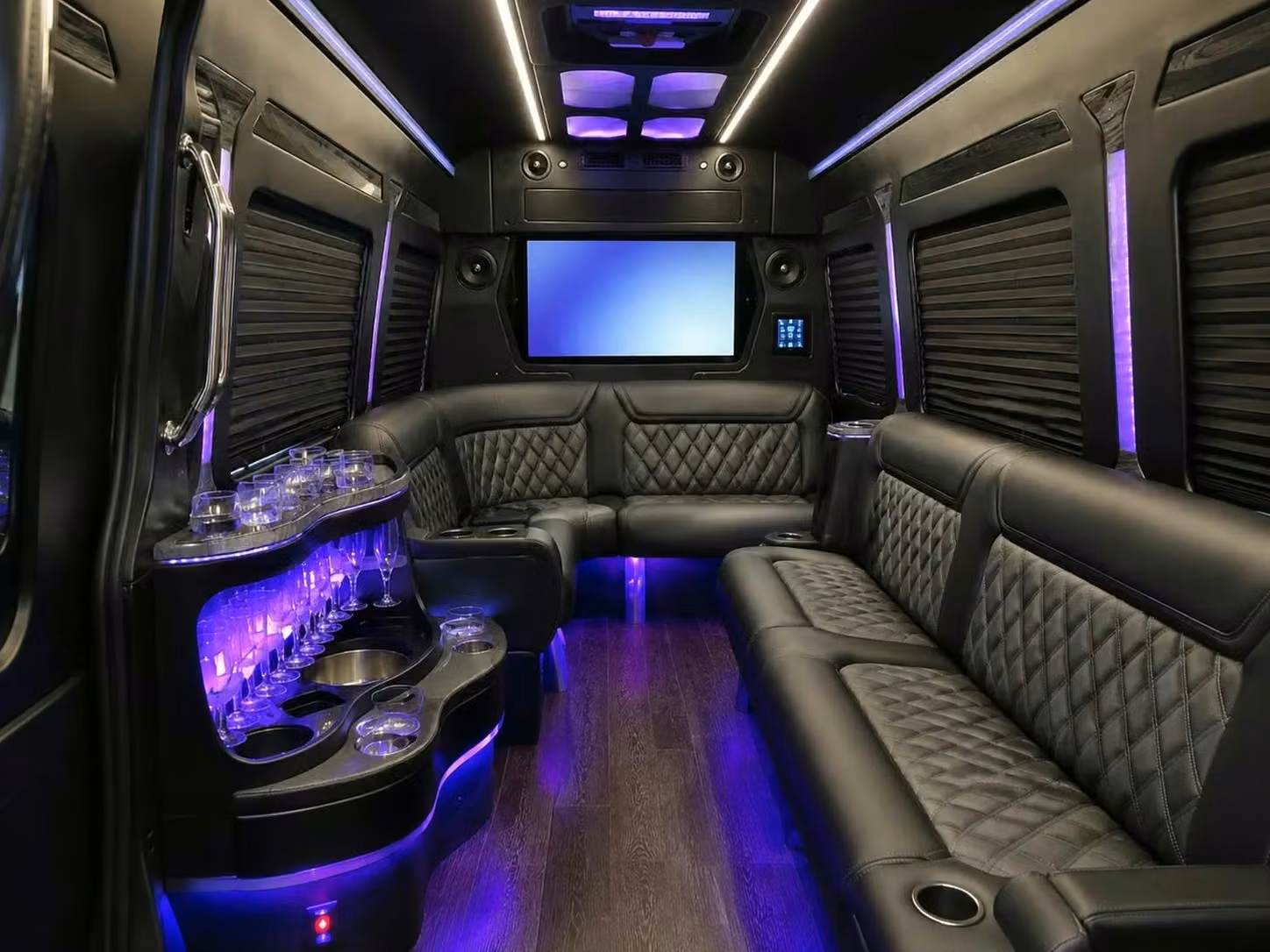 riviera beach party bus smart tvs