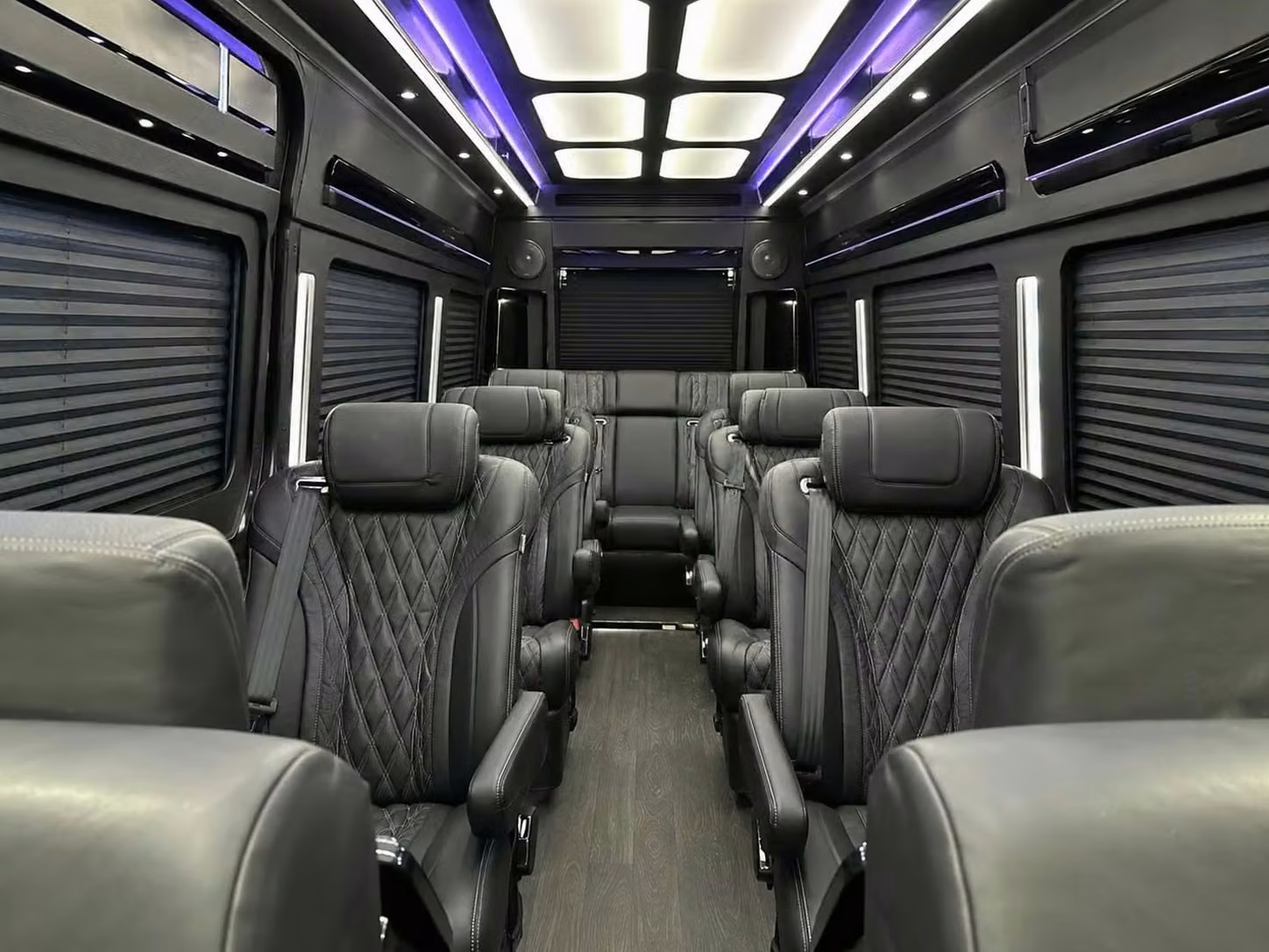 riviera beach sprinter van rental with driver reclining seats